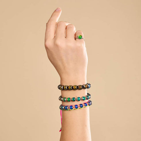 Chromata | Silver x Black | Mood Stone Charmballa